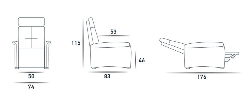 Кресло-Подъемник Lift-Relax 2 Motori  Spaziorelaxitalia  Kubrik Kubrik Lift-Relax 2 Motori  - Вид №4