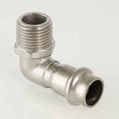 VTi.953.I.002204 Фитинг из нержавеющей стали – пресс-угольник с наружной резьбой Valtec 22 мм х 1/2"  - Вид №1