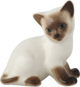 97478 Императорский фарфоровый завод Скульптура "Котёнок Парамоша" (сиамский) Фарфор твердый 