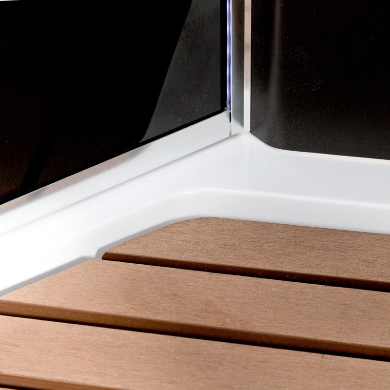 V1245 Душевая кабина DETO Серия V BМ1590 с гидромассажем BLACK - Вид №11