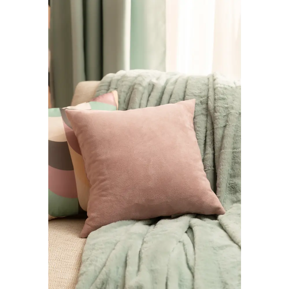 Подушка Inspire Manchester 40x40 см цвет светло-розовый Bistro 82609286 STLM-2024191  - Вид №3