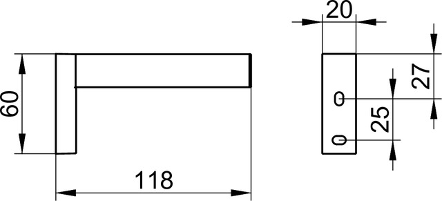 19163010000 Держатель запасного рулона KEUCO Edition 90 Square - Вид №2