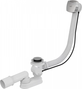 Сифон для ванны автомат комплект, хром