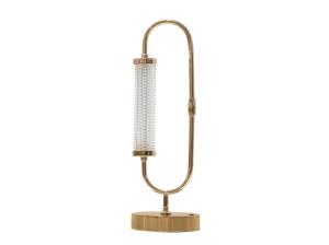 Настольная лампа из металла и стекла