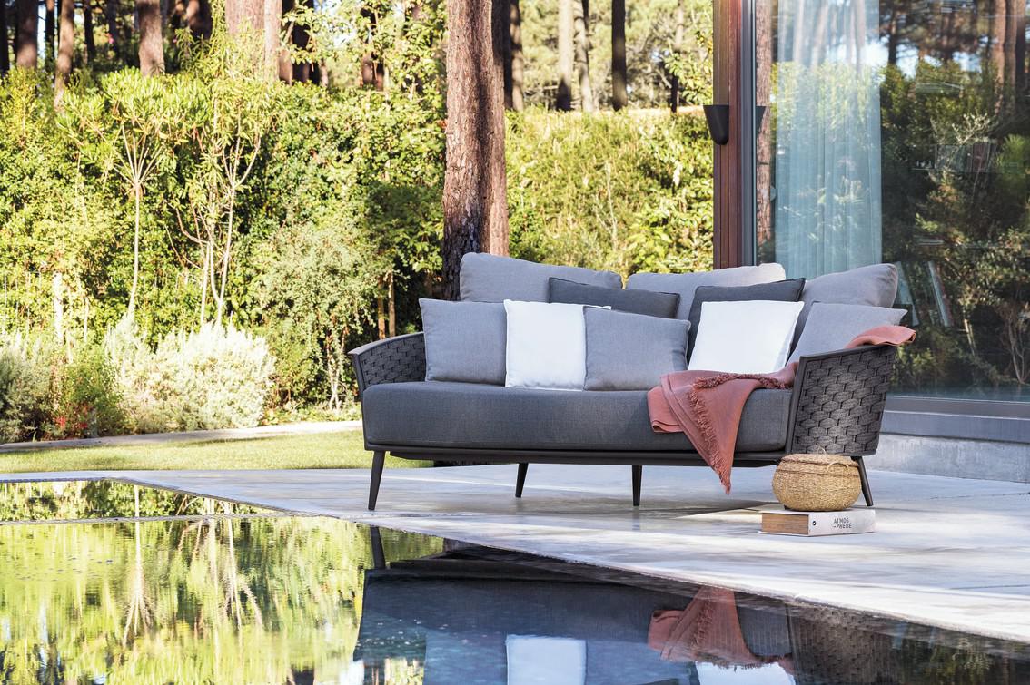 MNST331 Кушетка лава веревка 45мм антрацит Manutti Cascade - Вид №3