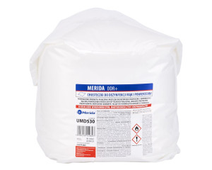 UMD530 Влажные салфетки для хирургической и гигиенической дезинфекции рук и поверхностей DDR+, сменный блок для ведра 10 л, 122,36 м, 322 листа Merida