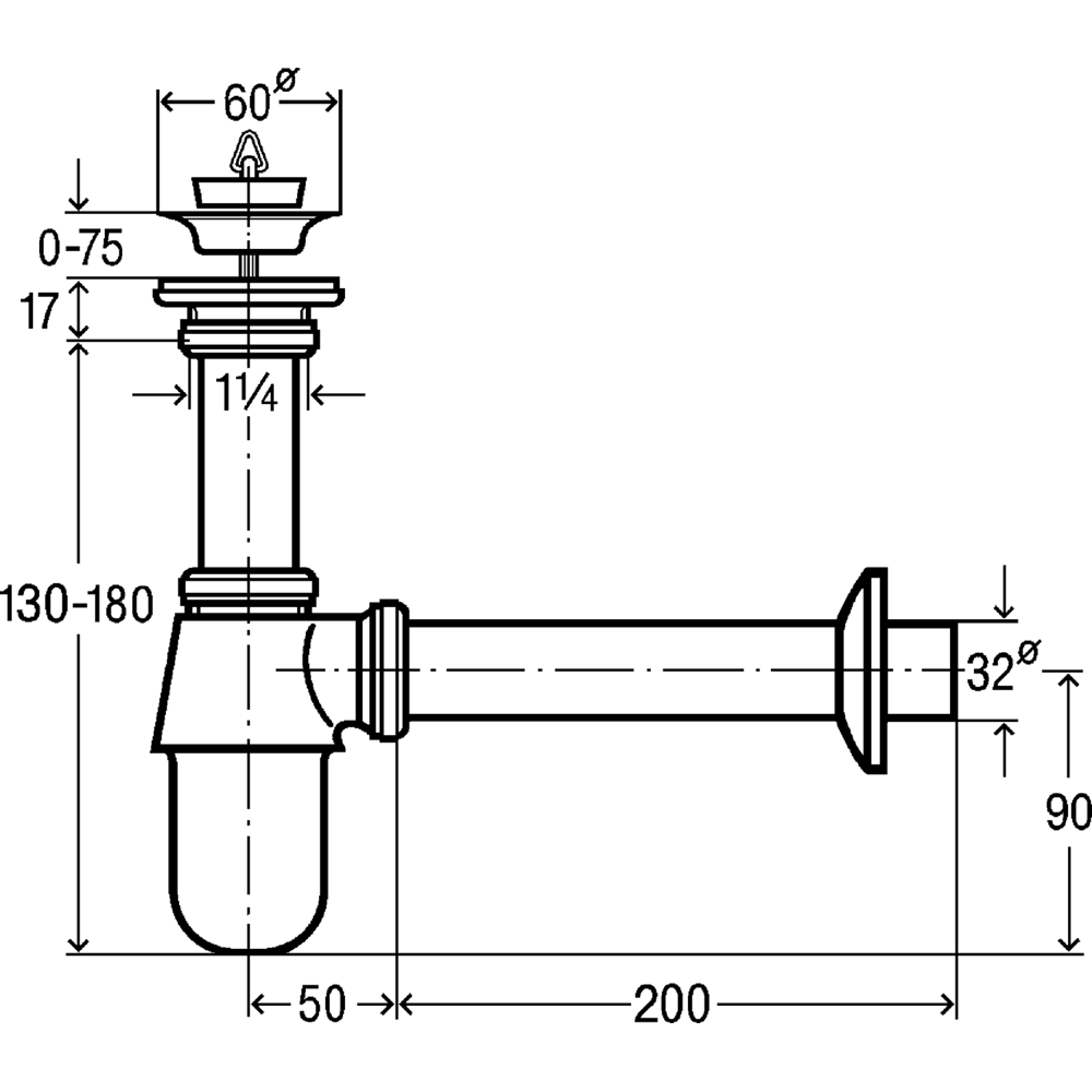 Сифон для раковины Viega 366681 хромированный 366681 82639946 STLM-2003855  - Вид №5
