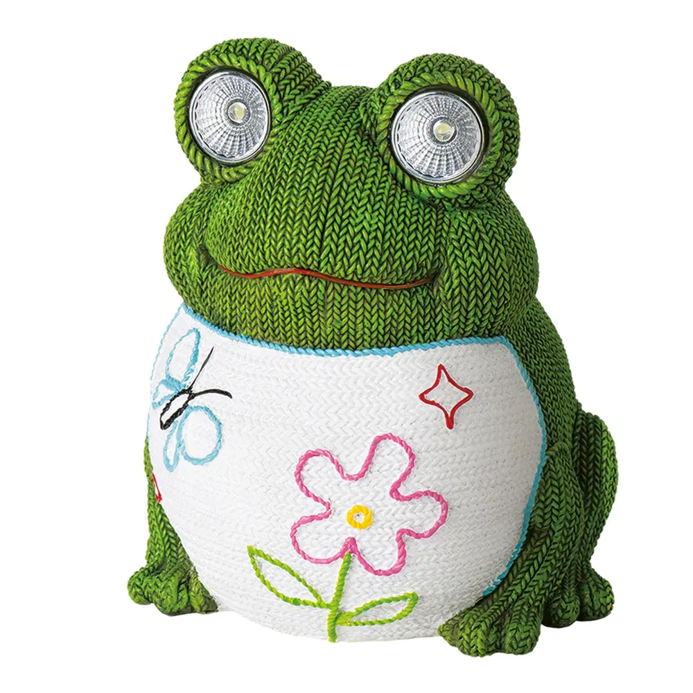 Светильник на солнечных батареях Knitfrog, 16 см, полирезина 15673742 STLM-2068560 Santreyd 