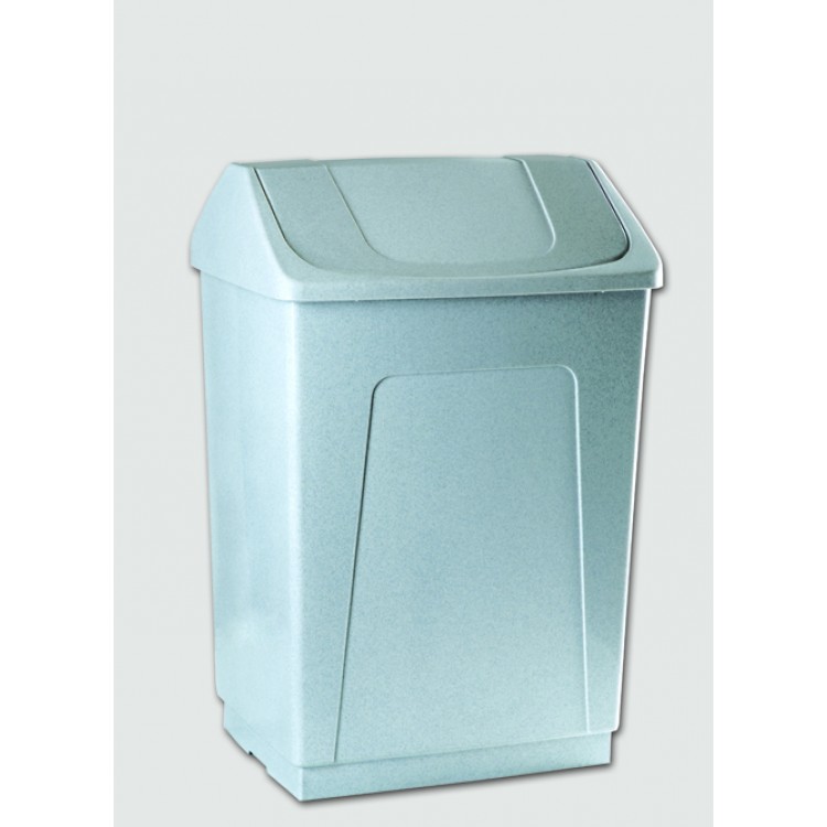 242602 DENOX Ведро пластиковое белое с плавающей крышкой 55 л. Белый 