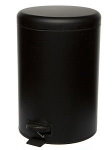 Вёдра с педалью и крышкой Pavo 12L Black NAVAKO