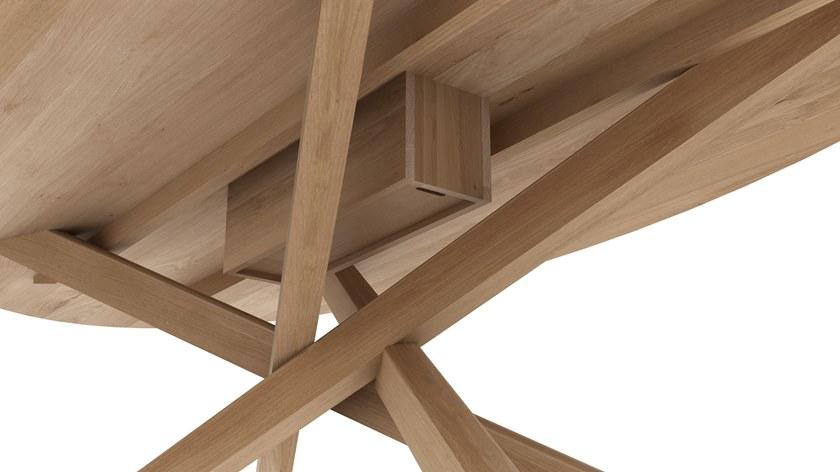 Ethnicraft Овальный стол для совещаний из дуба с системой прокладки кабелей Oak mikado sun-id-1443500 - Вид №3