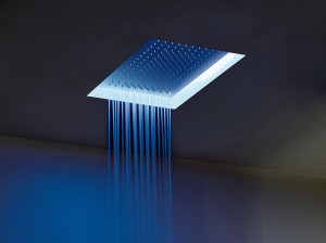 Нержавеющая сталь прямоугольная встраиваемая душевая головка с 2 струями