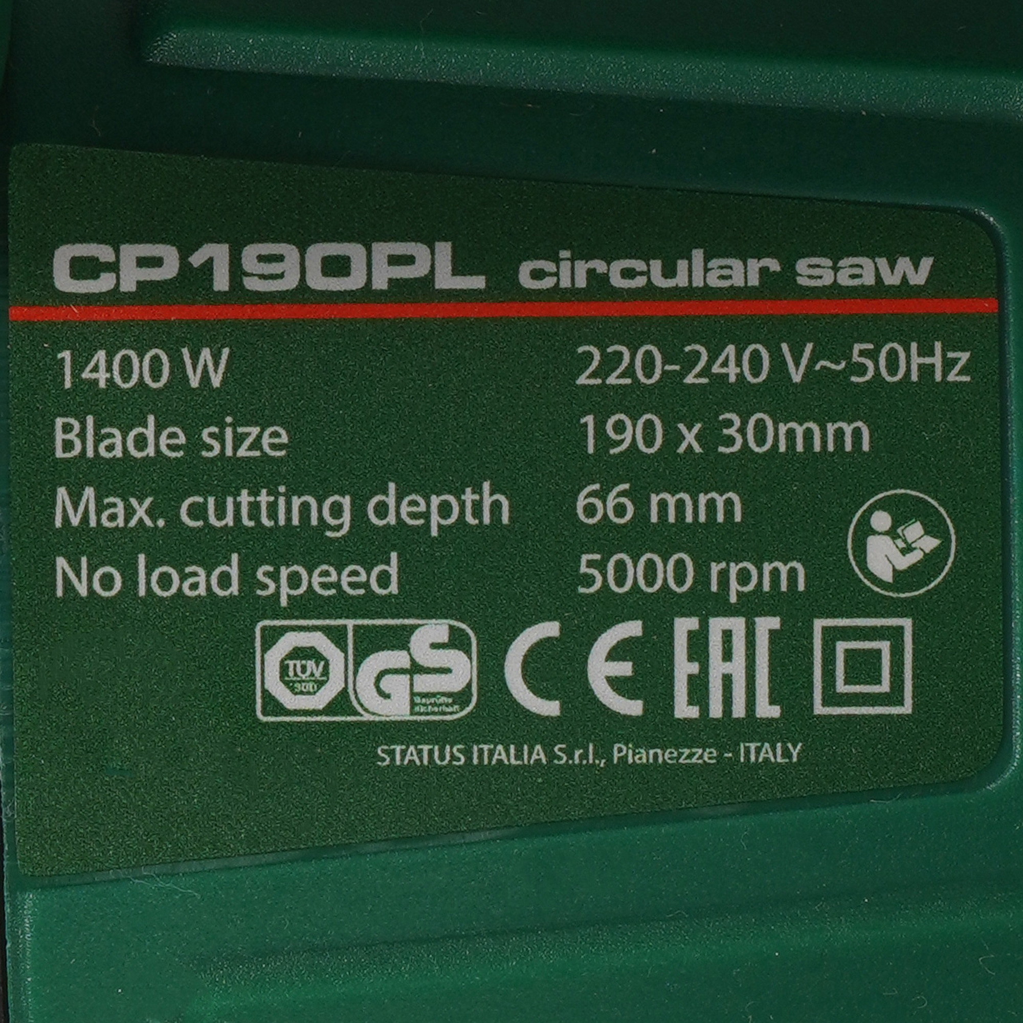 Пила дисковая STATUS CP190PL 5499298 STDN-0075132 - Вид №4