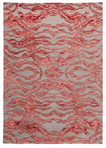 Scarlet Splendour Прямоугольный шерстяной коврик Carrara sun-id-1419601 - Вид №1