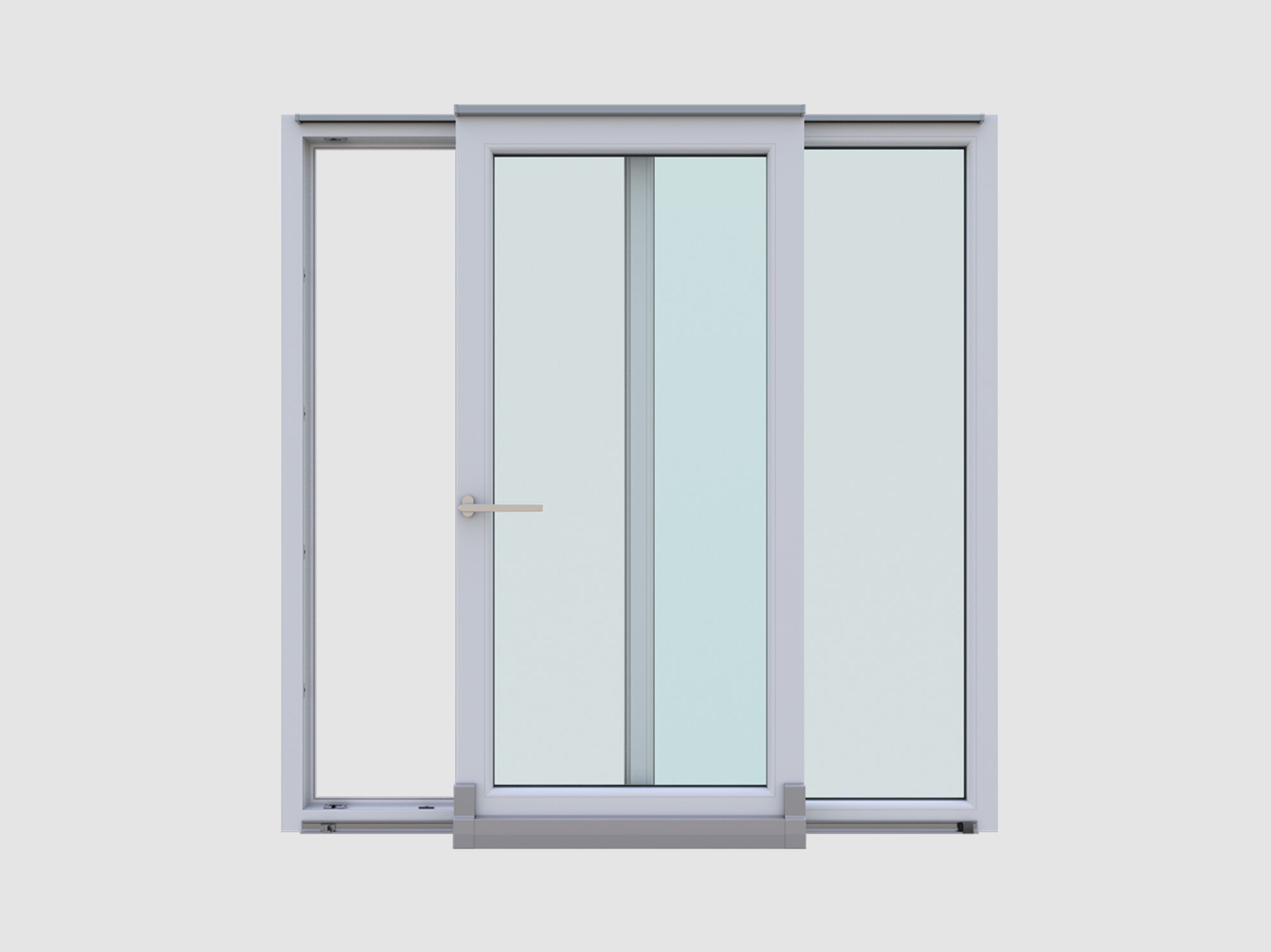 Копланарное раздвижное окно из ПВХ QFORT Paysage ARCH-00069765