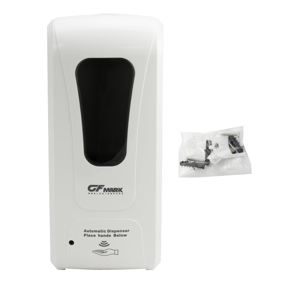 GFmark - Дозатор СЕНСОРНЫЙ, ПЕНА, пластик АБС, БЕЛЫЙ, большой, с окошком, 1000 мл, код: 718  - Вид №9