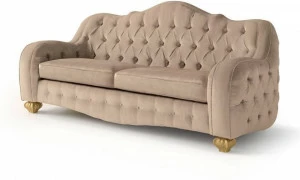 Carpanese Home 3-местный диван из тафтинга из нубука Heritage 5139