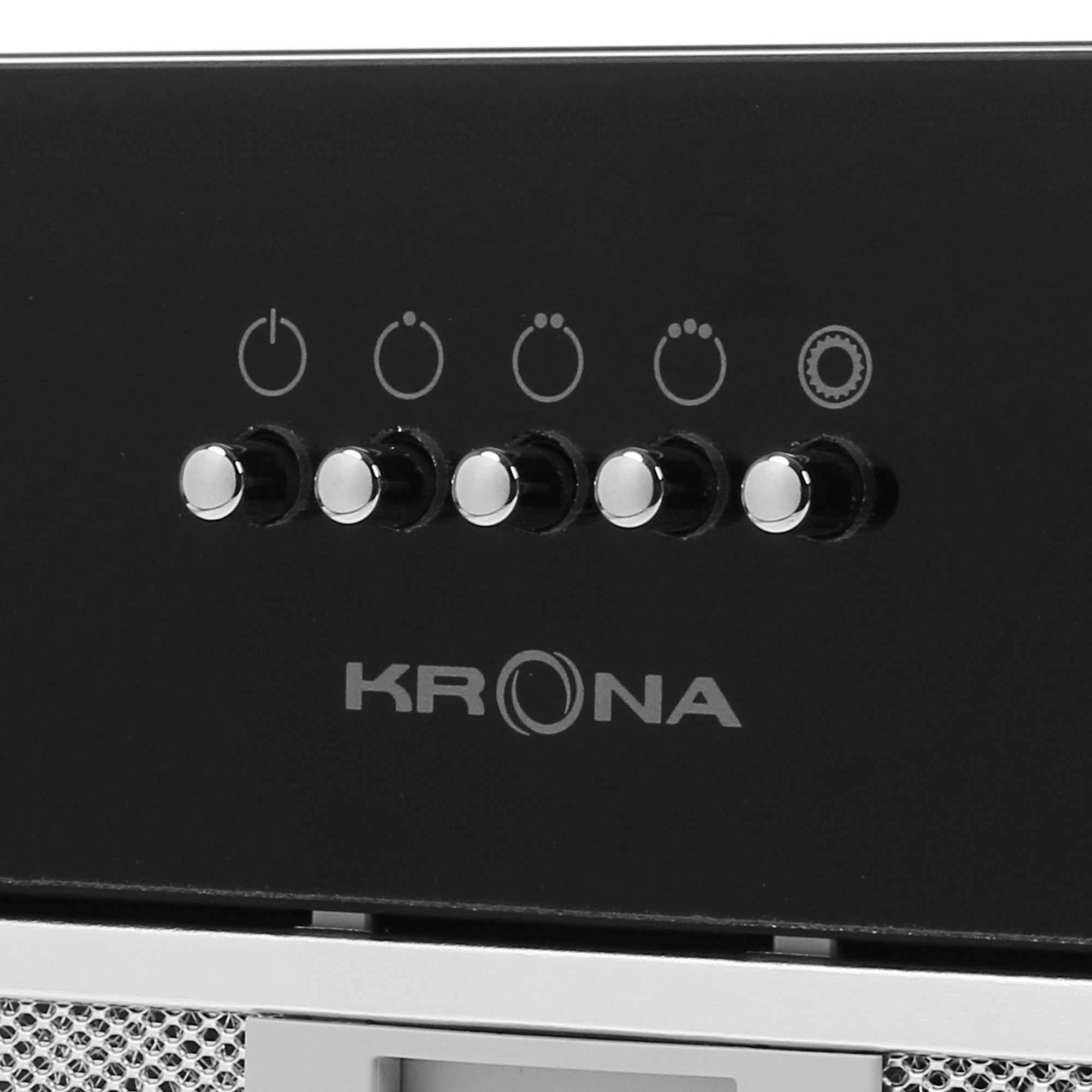 5370029 Вытяжка полновстраиваемая KRONA ELISA 600 GLASS PB черный STDN-0065542 - Вид №4