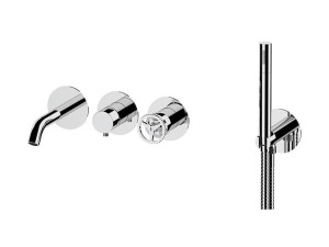 Набор встраиваемых ванн с одной ручкой и ручным душем