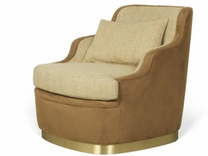 JOSÉ LEITE DE CASTRO Кресло из нубука и ткани  12710043