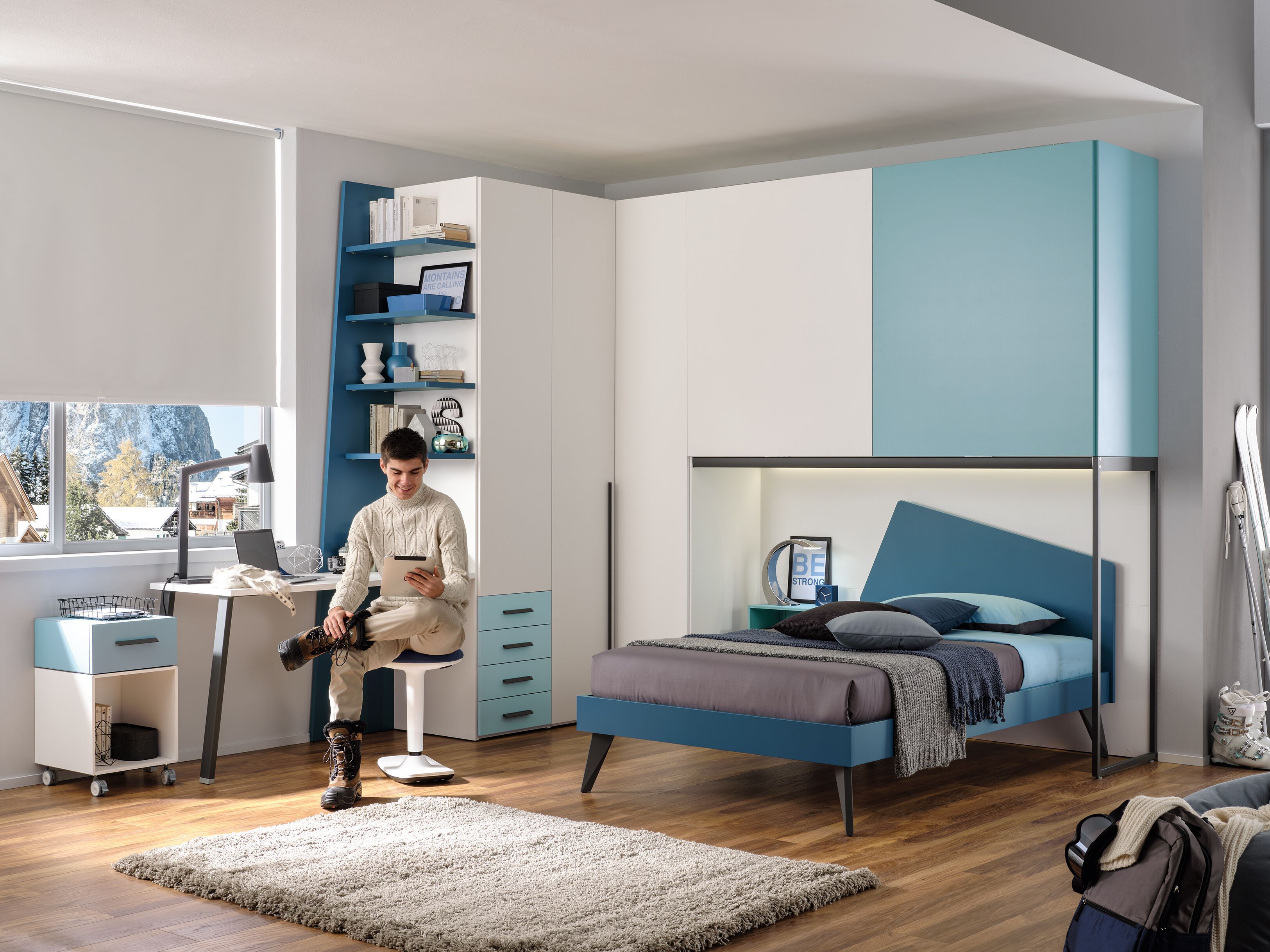 Спальня с угловой палубой Moretti Compact YC313 ARCH-00055187