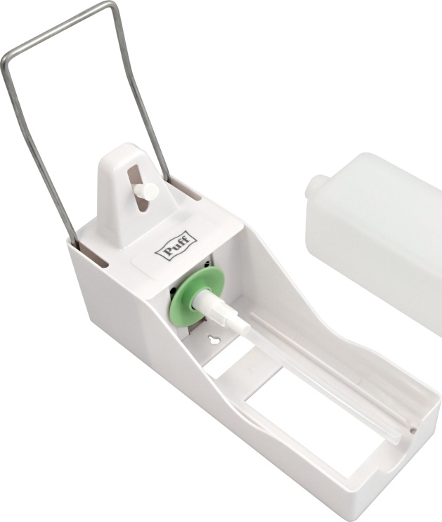 1402.180 Локтевой дозатор для жидкого мыла и дез растворов 1000 мл пластиковый 8197 PUFF  - Вид №2