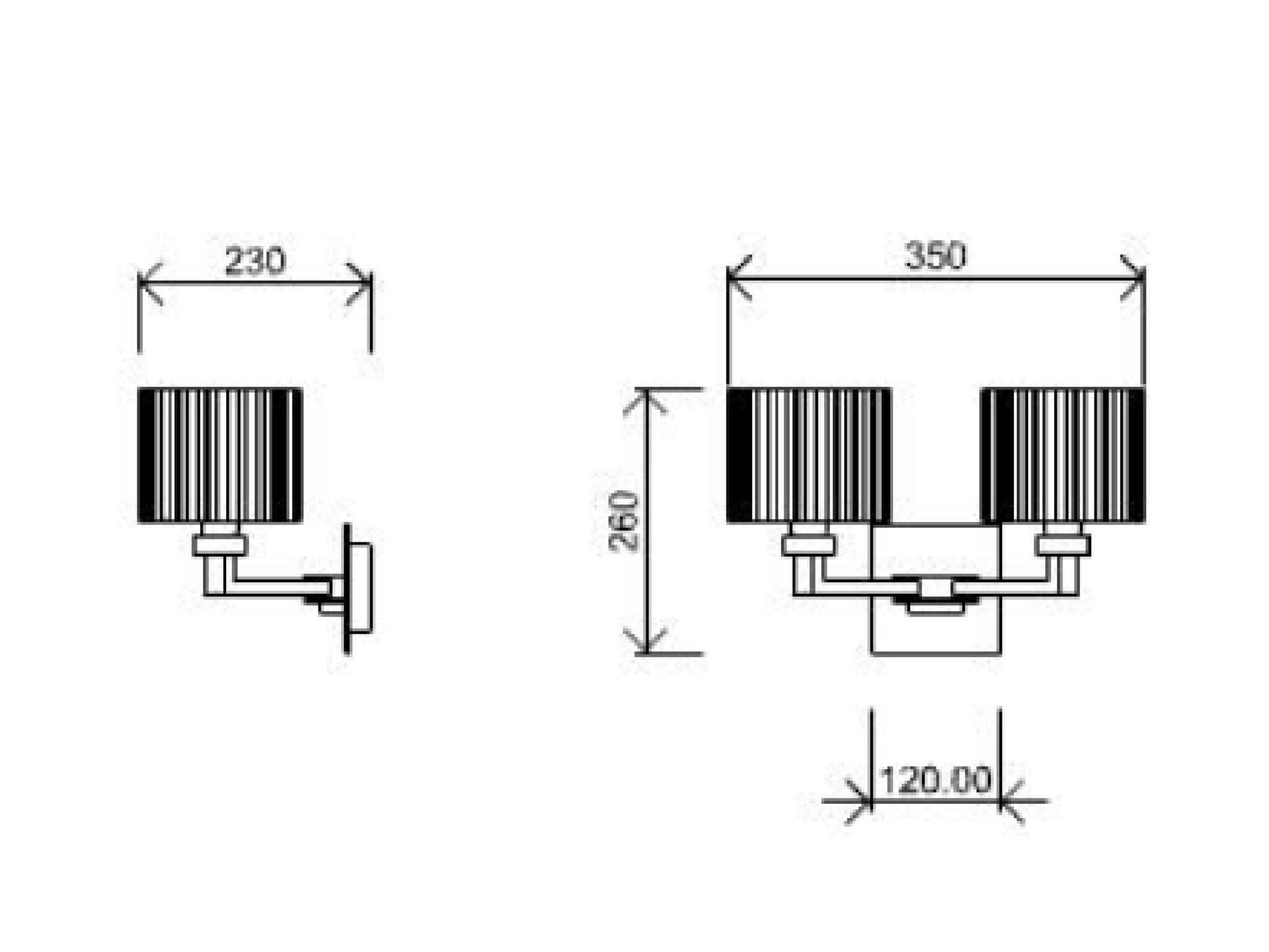Металлический светодиодный настенный светильник Lampex Italiana ARCH-00063133 - Вид №2