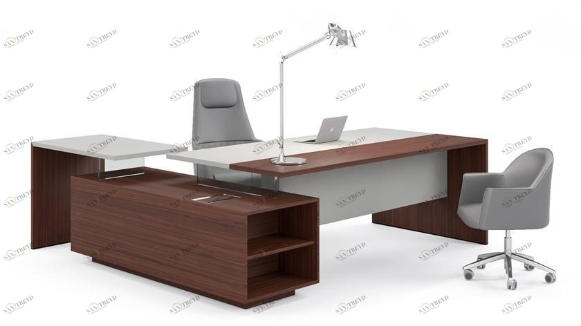 ESTEL GROUP Рабочий стол из дерева и кожи sun-id-1475313