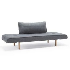 Диван Zeal с подушкой и ножками Stem из светлого дерева, гранит