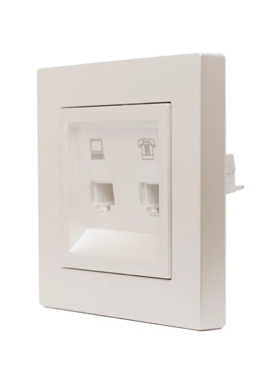 VESNA Розетка компьютер+телефон жемчужный LEZARD 742-3088-143 - Вид №8