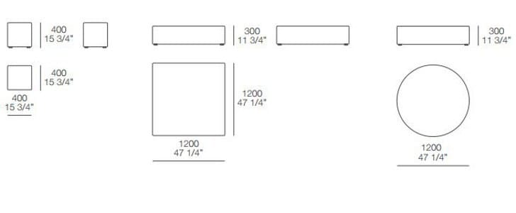 Ткань пуф Poliform PLAY ARCH-00068124 - Вид №2