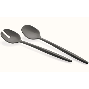 106152209 Приборы для салата tierra, черные, 2 шт. Guzzini