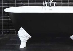 Gentry Home Bexley Cast iron bathtubs with feet Цветок темное золото GH102322  - Вид №1