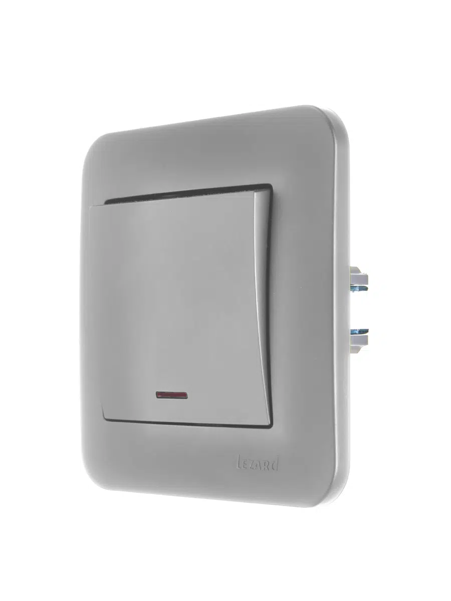 ASTI Выключатель с подсветкой платина LEZARD 7081-3535-111