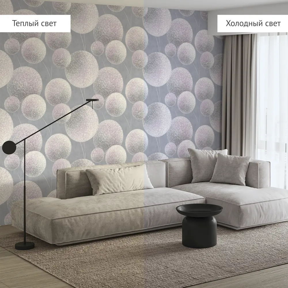 Обои флизелиновые Wall Decor Элис фиолетовые 1.06 м 75240-65 89378489 STLM-2011024 - Вид №5