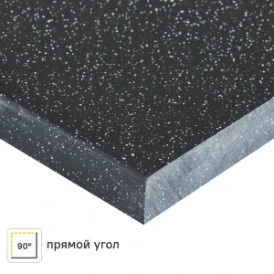 Столешница Найт 120x60x2 см искусственный камень цвет чёрный 84168267 STLM-2080350
