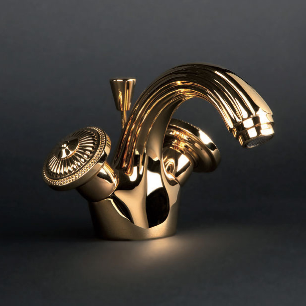 C40-1101 C40-1101 Смеситель для раковины на одно отверстие БОНРОШ Cristal & Bronze BONROCHE - Вид №1