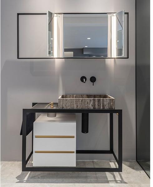 Vallvé Тумба под умывальник из стали, одиночная Perímetro 2600037 - Вид №1