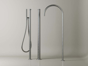 Смеситель для ванны из нержавеющей стали с ручным душем