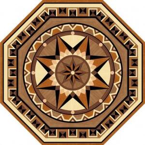 Художественный паркет Da Vinci Розетка 26-220 Дуб Селект (Гладкая) х1000диаметр мм.