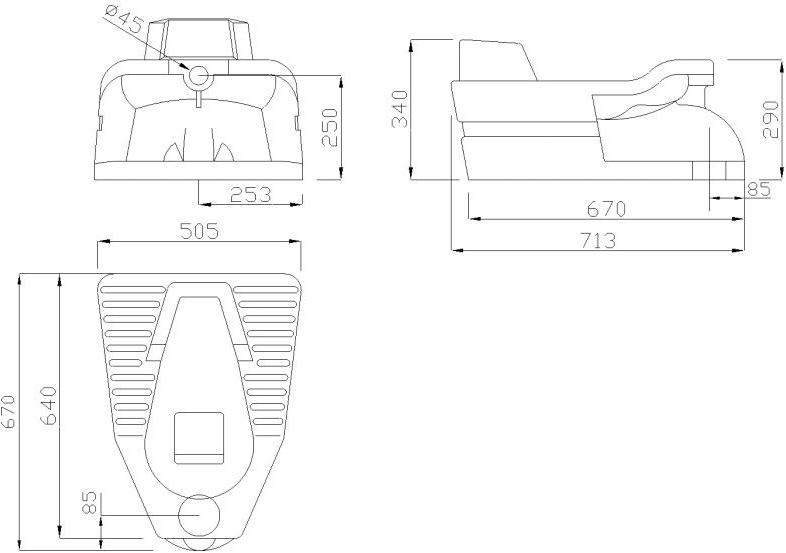 B41cqs01 Чаша генуа Белый Ponte Giulio Bagnocucciolo®-standard Италия - Вид №1
