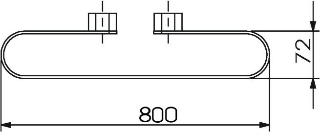 24004C Держатель для аксессуаров и полотенцедержатель подвесной цвет хром LANGBERGER LUGANO - Вид №2