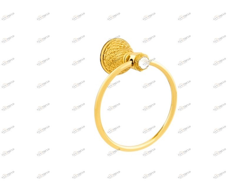 059273.000.50 Кольцо для полотенца диаметром 165 мм с кристаллами сваровски Яркий хром Mestre Dragon