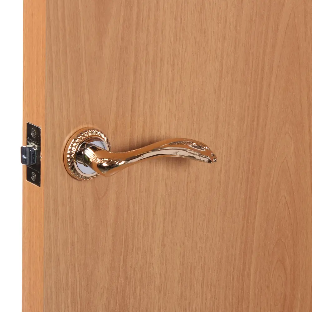 Ручка двверная на розетке Palladium D 307, цвет глянцевое золото STLM-2004959 - Вид №4