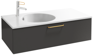 EB2516-R8-E10 Тумба под столешницу 100 см, 1 ящик, золотая ручка JACOB DELAFON ODÉON RIVE GAUCHE