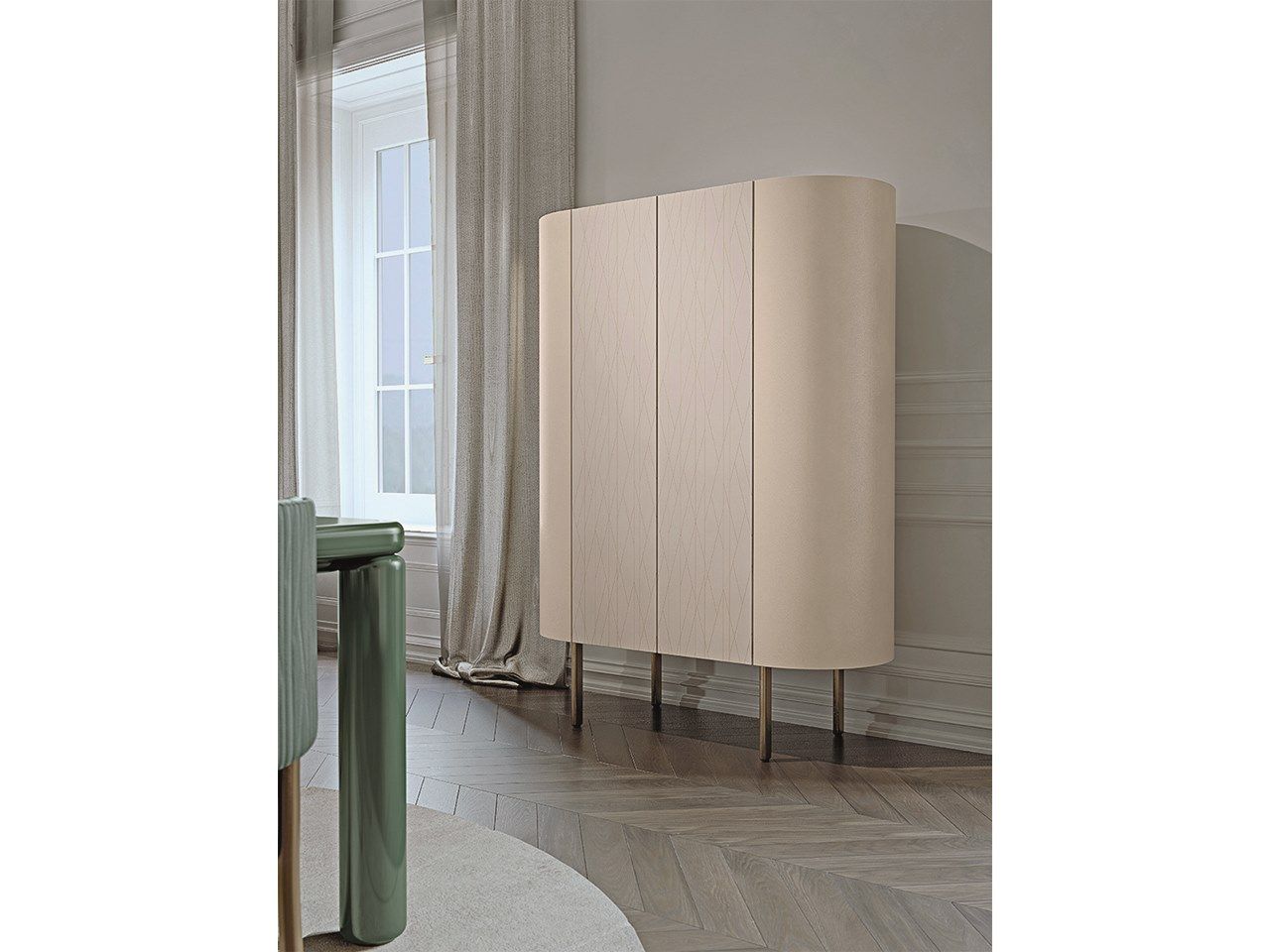 Деревянный шкаф с распашными дверцами Turri Рим ARCH-00071577 - Вид №1