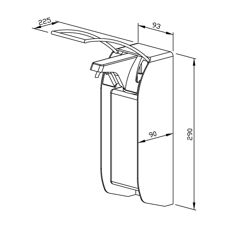 727121 Дозатор дезинфицирующего средства WP121 WAGNER_EWAR A-LINE Wagner Ewar  - Вид №1
