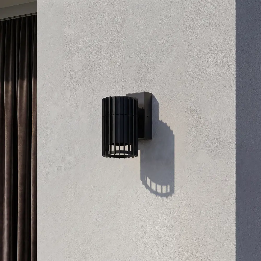 Светильник уличный настенный Kreaforta Bacoor 25 Вт IP44 GU10 цвет черный 89440650 STLM-2059977  - Вид №1
