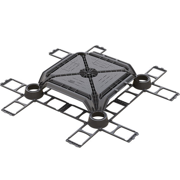 Matrix Модульная опалубка для бетонных фальшполов с системами MEP Geoplast 