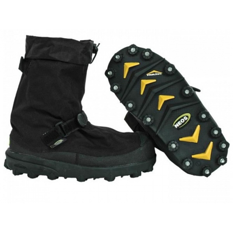 Overshoe STABIL Ледоходы-противоскользящие насадки на обувь для суровых снежных - ледяных условий-STABIL-Overshoe Черный  - Вид №1